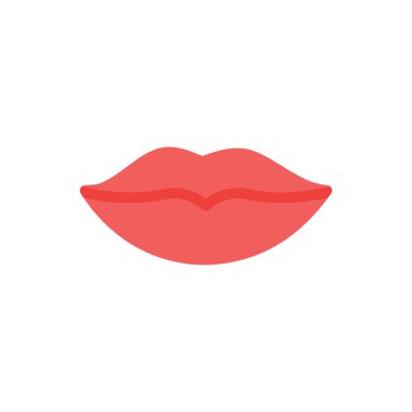 Saydam bir arkaplan üzerinde dudak vektör çizimi. Konsept ve grafik tasarım için mükemmel kalite simgeleri.. 