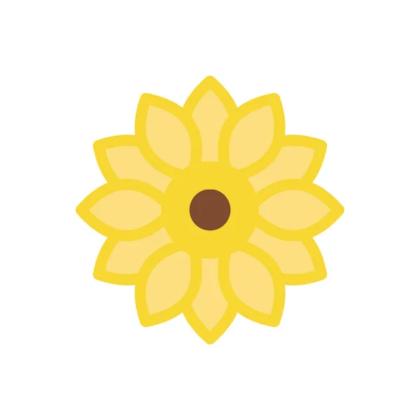 Sonnenblumenvektorabbildung Auf Transparentem Hintergrund Symbole Premium Qualität Schlagsymbol Für Konzept — Stockvektor