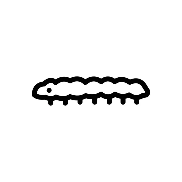 Illustration Vectorielle Caterpillar Sur Fond Transparent Symboles Qualité Premium Icône — Image vectorielle