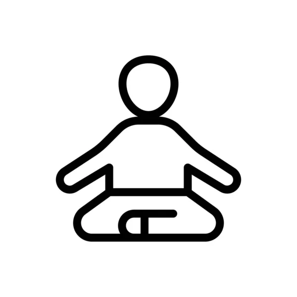 Yoga Vector Illustratie Een Transparante Achtergrond Premium Kwaliteit Symbolen Dunne — Stockvector