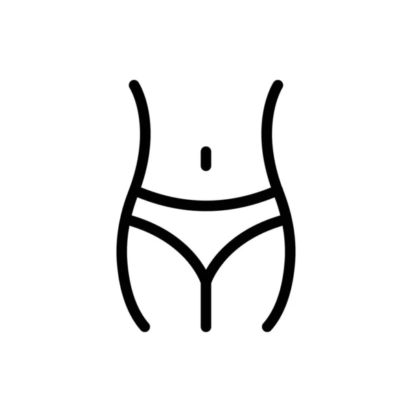 Körpervektordarstellung Auf Transparentem Hintergrund Symbole Premium Qualität Thin Line Symbol — Stockvektor