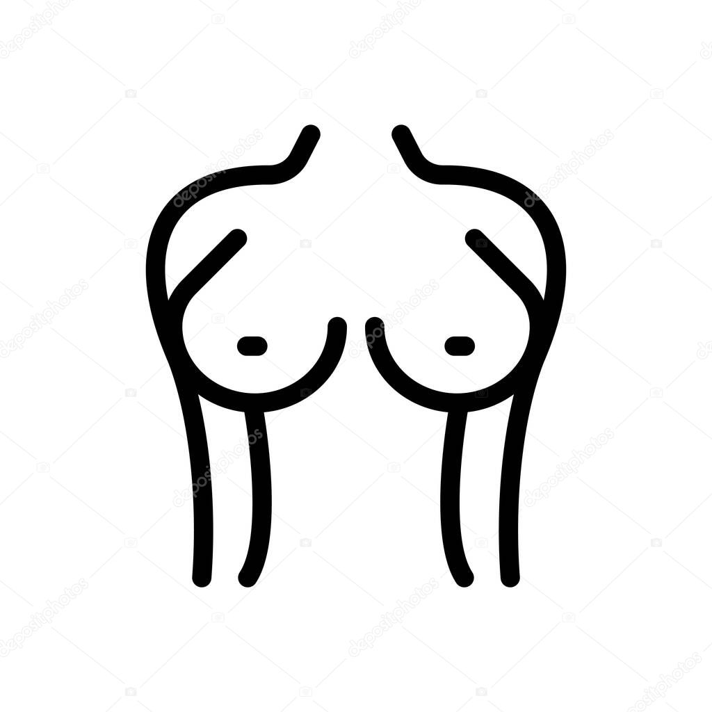 Body vector illustration on a transparent background.Premium quality symbols.Thin line icon for concept and graphic design.