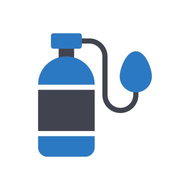 Şeffaf bir arkaplanda oksijen vektör çizimi. Konsept ve grafik tasarımı için özel kalite semboller.. 