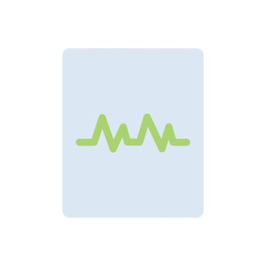Saydam bir arkaplanda nabız vektör çizimi. Konsept ve grafik tasarım için kaliteli semboller.. 