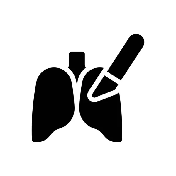 Lungs Vector Illustration Transparent Background Premium Quality Symbols Glyphs Icon — Stock Vector