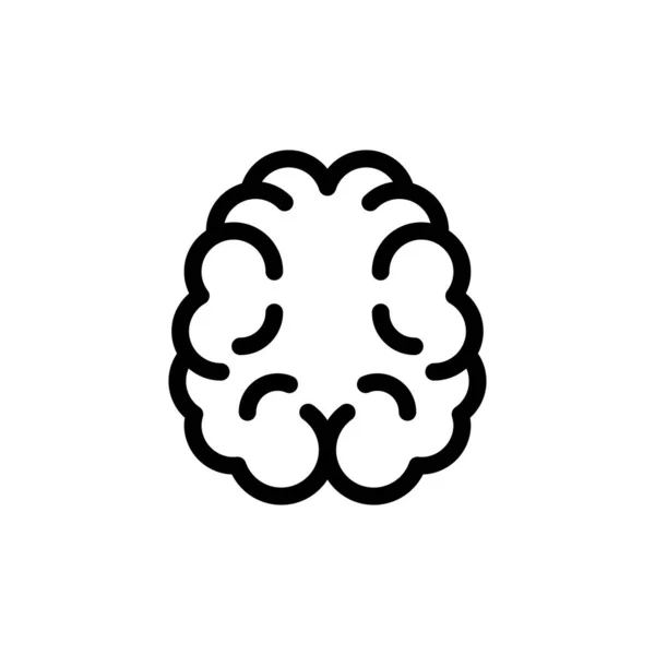 Απεικόνιση Διάνυσμα Εγκεφάλου Διαφανές Φόντο Συμβολισμοί Κορυφαίας Ποιότητας Λεπτή Γραμμή — Διανυσματικό Αρχείο