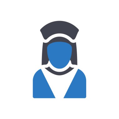 Şeffaf bir arkaplanda hemşire vektör çizimi. Konsept ve grafik tasarım simgeleri için kaliteli semboller.. 