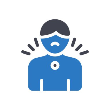 Şeffaf bir arkaplanda öksürük vektörü çizimi. Konsept ve grafik tasarım simgeleri için kaliteli semboller.. 