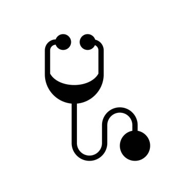 Şeffaf bir arkaplan üzerinde steteskop vektör çizimi. Konsept ve grafik tasarımı için özel kalite semboller.. 