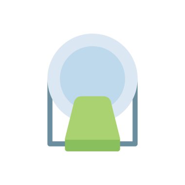 Şeffaf bir arkaplan üzerinde CT tarama vektör çizimi. Konsept ve grafik tasarımı için premium kalite simgeleri..