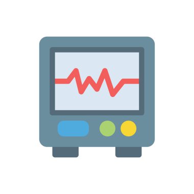 Saydam bir arkaplanda nabız vektör çizimi. Konsept ve grafik tasarım için kaliteli semboller..