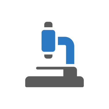 Şeffaf bir arkaplan üzerinde mikroskop vektör çizimi. Konsept ve grafik tasarımı için özel kalite semboller.. 