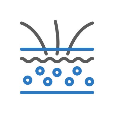 Şeffaf bir arkaplan üzerinde deri kılı vektör çizimi. Konsept ve grafik tasarım için en iyi kalite semboller.. 