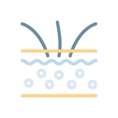 Şeffaf bir arkaplan üzerinde deri kılı vektör çizimi. Konsept ve grafik tasarımı için birinci sınıf kalite simgeler..