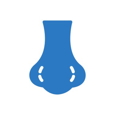 Saydam bir arkaplanda burun vektör çizimi. Konsept ve grafik tasarım simgeleri için kaliteli semboller.. 