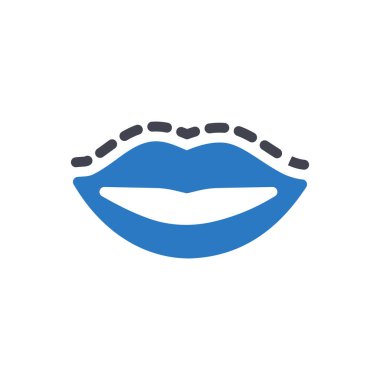 Şeffaf bir arkaplan üzerinde dudak vektör çizimi. Konsept ve grafik tasarımı için mükemmel kalite sembolleri.. 