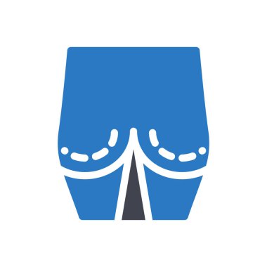 Şeffaf bir arkaplan üzerinde kalça vektör çizimi. Konsept ve grafik tasarımı için mükemmel kalite sembolleri.. 