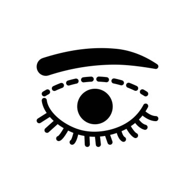 Şeffaf bir arkaplan üzerinde göz vektör çizimi. Konsept ve grafik tasarımı için özel kalite semboller.. 