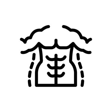 Şeffaf bir arkaplan üzerinde gövde vektör çizimi. Premium kalite semboller. Konsept ve grafik tasarım için ince çizgi simgesi. 