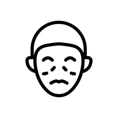 Şeffaf bir arkaplanda göz vektör çizimi. Konsept ve grafik tasarım için ince çizgi simgesi.. 