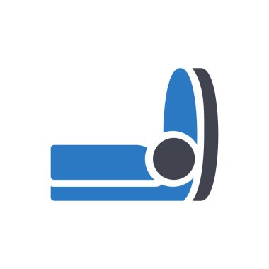 Şeffaf bir arkaplan üzerinde CT tarama vektör çizimi. Konsept ve grafik tasarımı için mükemmel kalite sembolleri..