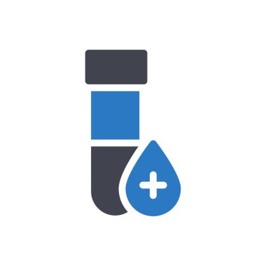 Şeffaf bir arkaplan üzerinde test tübü vektör illüstrasyonu. Konsept ve grafik tasarımı için mükemmel kalite sembolleri..