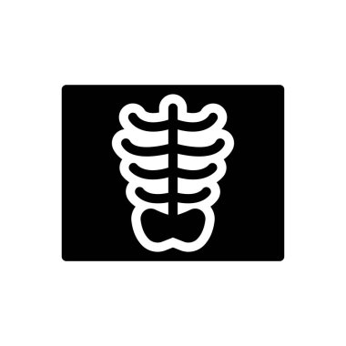 Şeffaf bir arkaplan üzerinde x ışını vektör çizimi. Konsept ve grafik tasarımı için mükemmel kalite sembolleri..