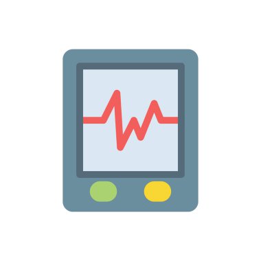 Saydam bir arkaplanda nabız vektör çizimi. Konsept ve grafik tasarım için kaliteli semboller..