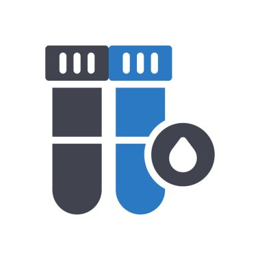 Şeffaf bir arkaplan üzerinde test tübü vektör illüstrasyonu. Konsept ve grafik tasarımı için mükemmel kalite sembolleri..