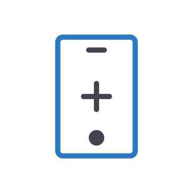 Şeffaf bir arkaplan üzerinde mobil vektör illüstrasyonu. Konsept ve grafik tasarımı için kaliteli semboller..