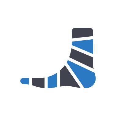 Saydam bir arkaplan üzerinde ayak vektör çizimi. Konsept ve grafik tasarım için mükemmel kalite semboller..