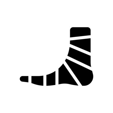 Saydam bir arkaplan üzerinde ayak vektör çizimi. Konsept ve grafik tasarım için mükemmel kalite semboller..