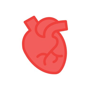 Şeffaf bir arkaplan üzerinde kalp vektör çizimi. Konsept ve grafik tasarım için kaliteli semboller..