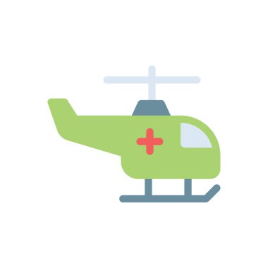 Şeffaf bir arkaplan üzerinde helikopter vektör çizimi. Konsept ve grafik tasarımı için birinci sınıf kalite simgeler..