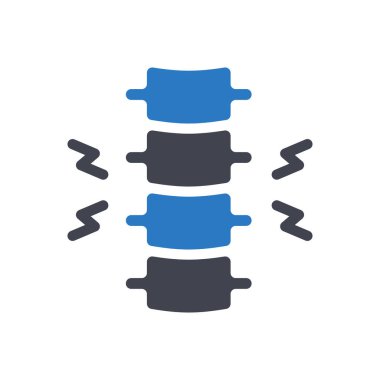 Şeffaf bir arkaplan üzerinde omurga vektör illüstrasyonu. Konsept ve grafik tasarımı için mükemmel kalite sembolleri.. 