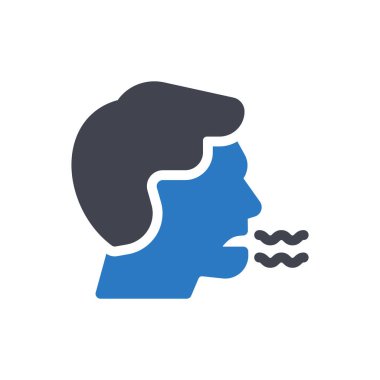 Saydam bir arkaplanda ağız vektör illüstrasyonu. Konsept ve grafik tasarım simgeleri için kaliteli semboller.. 