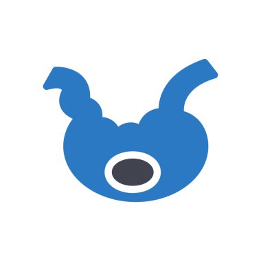 Şeffaf bir arkaplanda mide vektör çizimi. Konsept ve grafik tasarım simgeleri için kaliteli semboller.. 