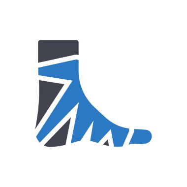 Saydam bir arkaplan üzerinde ayak vektör çizimi. Konsept ve grafik tasarım için mükemmel kalite semboller.. 