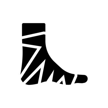 Saydam bir arkaplan üzerinde ayak vektör çizimi. Konsept ve grafik tasarım için mükemmel kalite semboller.. 