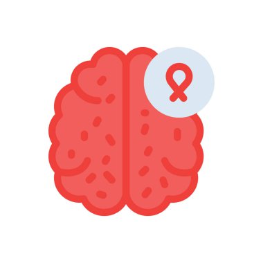 Saydam bir arkaplan üzerinde beyin vektör çizimi. Konsept ve grafik tasarım için mükemmel kalite simgeleri..