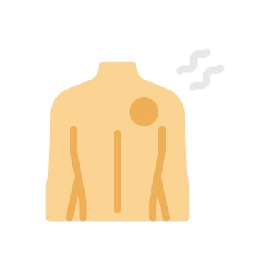 Saydam bir arkaplan üzerinde omuz vektör çizimi. Konsept ve grafik tasarımı için birinci sınıf kalite simgeler..