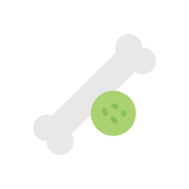 Saydam bir arkaplan üzerinde kemik vektör illüstrasyonu. Konsept ve grafik tasarımı için birinci sınıf kalite simgeler.. 