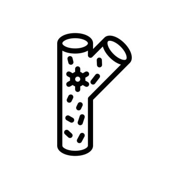 Şeffaf bir arkaplan üzerinde arter vektör çizimi. Premium kalite semboller. Konsept ve grafik tasarım için ince çizgi simgesi.