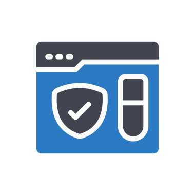 Şeffaf bir arkaplan üzerinde web sayfası vektör illüstrasyonu. Konsept ve grafik tasarımı için kaliteli semboller..