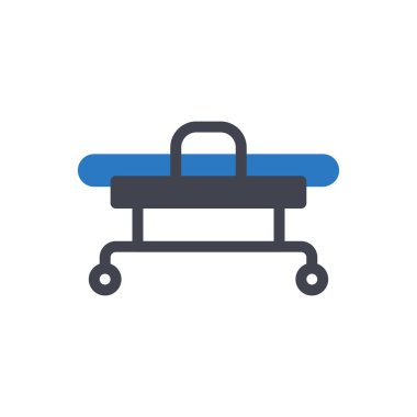 şeffaf bir arkaplan üzerinde sedye vektör çizimi. Konsept ve grafik tasarımı için mükemmel kalite sembolleri..