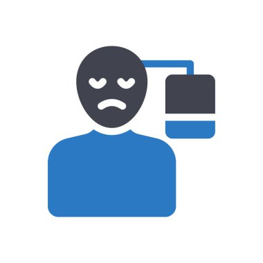 Saydam bir arkaplan üzerinde beyin vektör çizimi. Konsept ve grafik tasarım simgeleri..