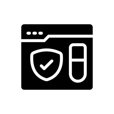 Şeffaf bir arkaplan üzerinde web sayfası vektör illüstrasyonu. Konsept ve grafik tasarımı için kaliteli semboller..