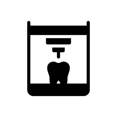 Şeffaf bir arkaplanda diş vektör çizimi. Konsept ve grafik tasarım simgeleri için kaliteli semboller..