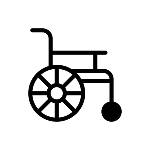 Wheelchair Vector Illustration Transparent Background Premium Quality Symbols Glyphs Icon — Image vectorielle