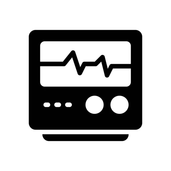 Pulse Vector Illustration Transparent Background Premium Quality Symbols Glyphs Icon — Vettoriale Stock